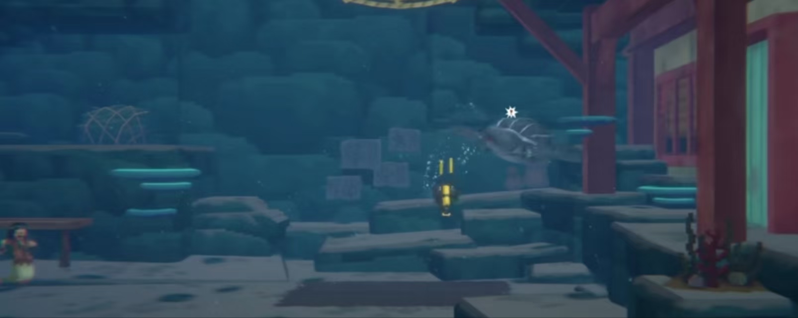What is the name of the turtle in Diver Dave? Introduction to the turtle mission gameplay in the mobile version of Diver Dave.