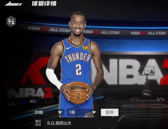 Analyse der Stärke des NBA All-Star SG Alexander