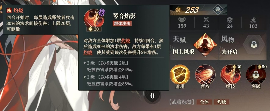 Stärke von Zhou Yu im Lied des Habichts in Fantasy Three Kingdoms 2 – Einführung in die Stärke des Generals Zhou Yu