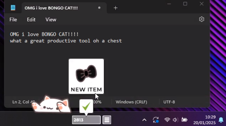 BongoCat Shortcut Guide How to call out full screen in BongoCat game