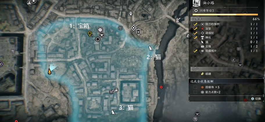 浪人崛起油小路全收集任务有哪些 浪人崛起油小路全收集位置一览