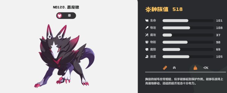What skills does the Demon Wolf have in the洛克王国world? What skills does the Demon Wolf have in the Rock Kingdom mobile game? 

It seems there was a minor repetition in the translation request. The accurate translation should be:

What skills does the Demon Wolf have in the Rock Kingdom world? What skills does the Demon Wolf have in the Rock Kingdom mobile game?