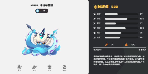 洛克王国世界冰钻布鲁斯技能表 洛克王国世界手游冰钻布鲁斯技能分享