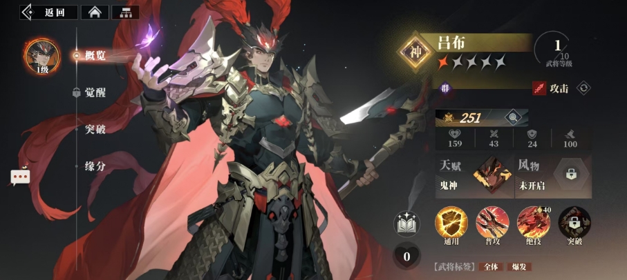 Recommendations for Team Composition with Lü Bu in