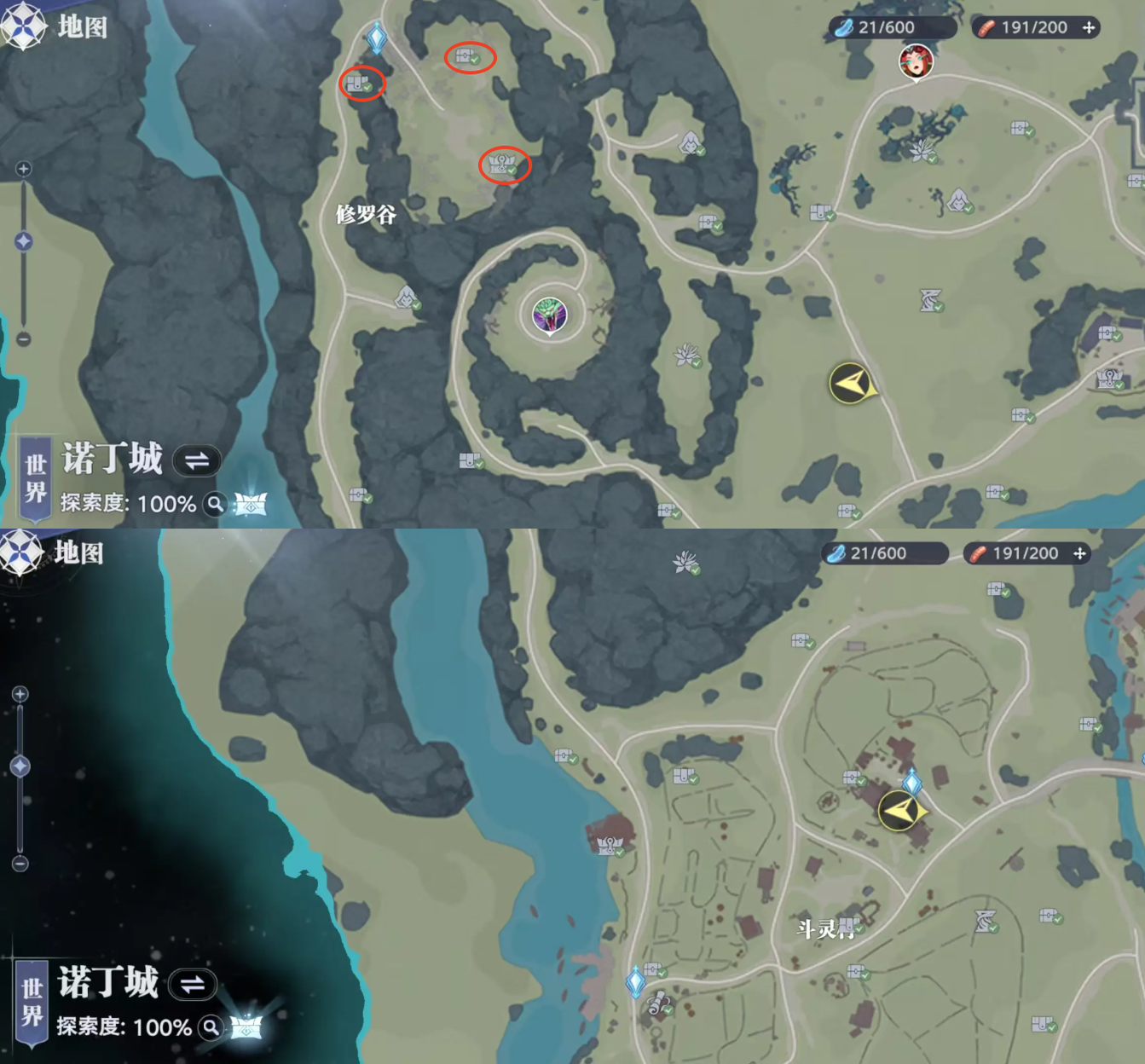 Chest Locations in Noding City, Spirit Hunter World of Douluo Continent Guide to Collecting Chests in Spirit Hunter World of Douluo Continent