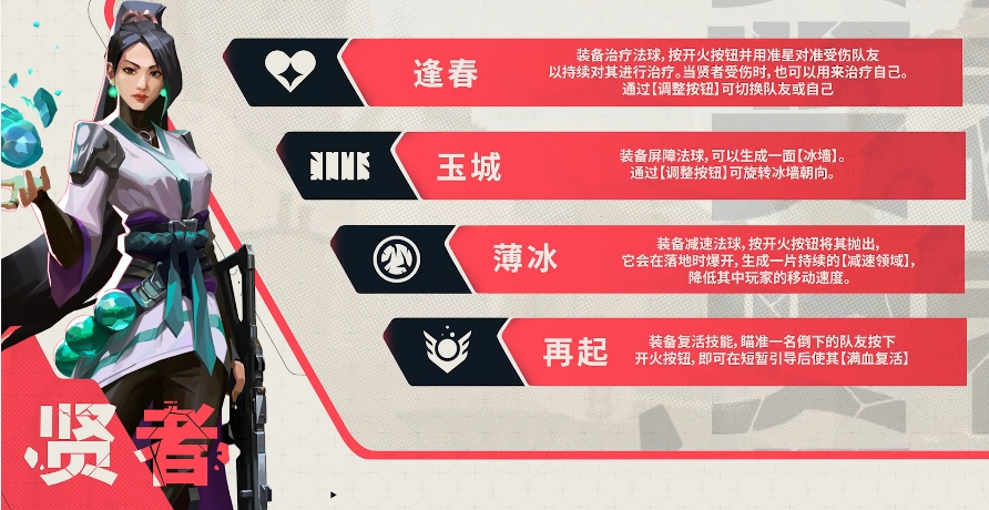 How to Play Sage in Valorant Operation Energy Source Introduction to Sage's Skills in the Valorant Operation Energy Source Mobile Game