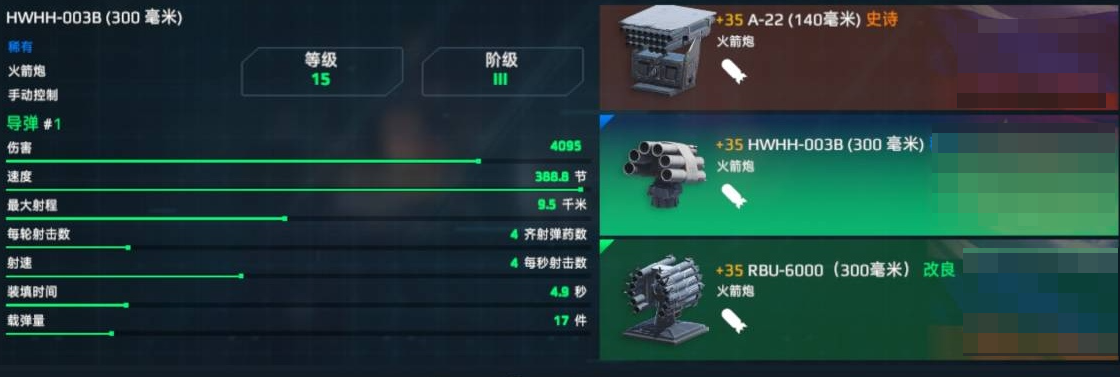 Rekomendasi roket untuk kapal perang modern, roket mana yang memiliki damage per detik tertinggi pada kapal perang modern