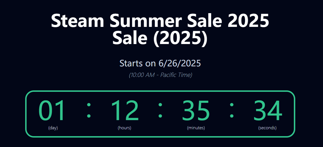 How long does the Steam Summer Sale last? Introduction to the duration of the Steam 2025 Summer Sale