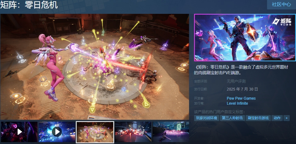 Matrix Zero Day Crisis auf Steam heißt 