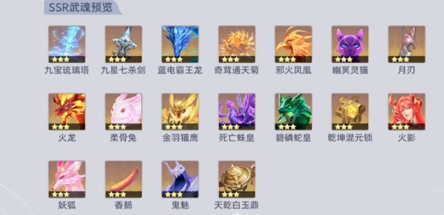 斗罗大陆猎魂世界武魂强度榜 斗罗大陆猎魂世界武魂介绍
