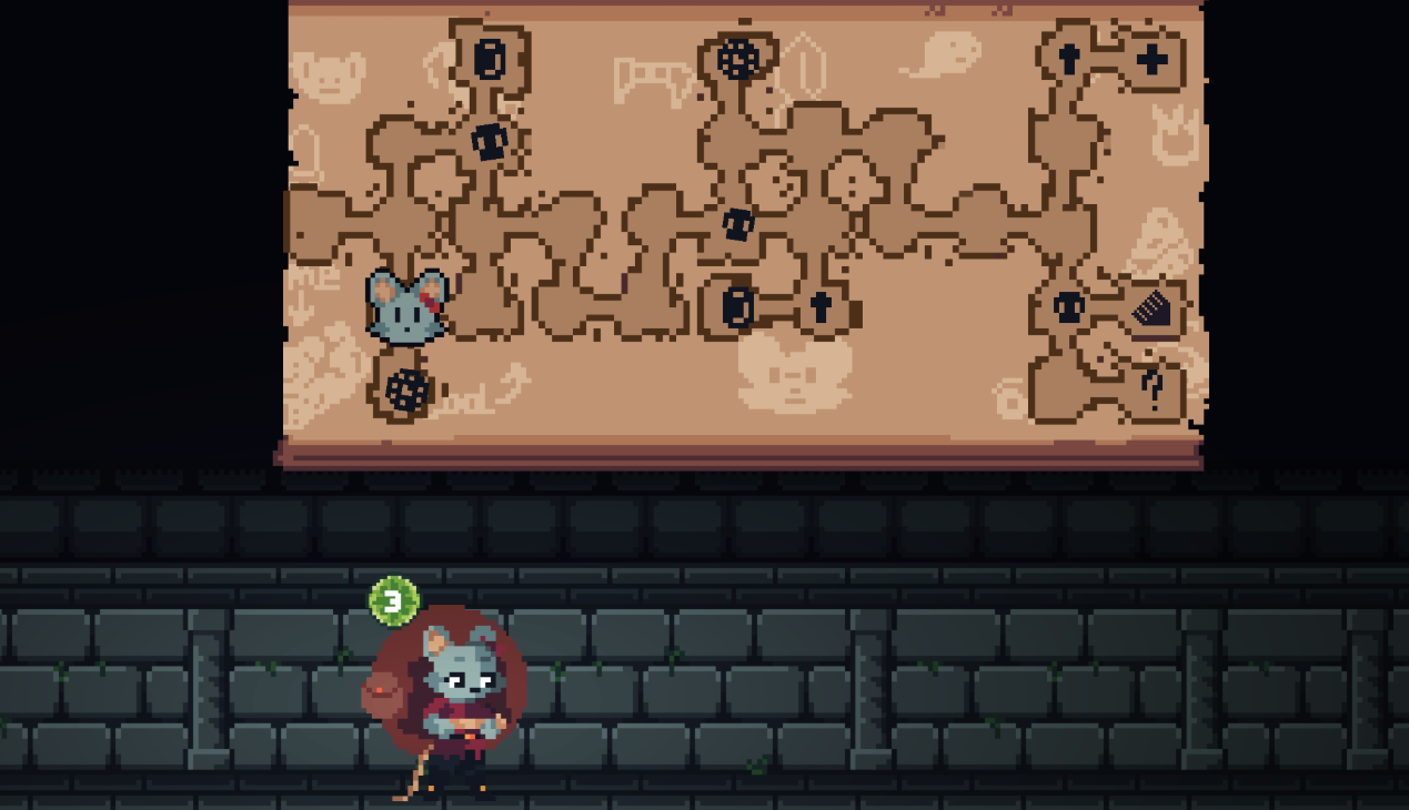 Einführung in die Karte von Backpack Hero und Übersicht über die Funktionen der Karten-Symbole