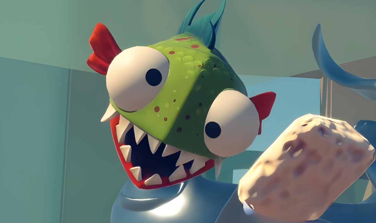 Cara melewati level ketiga dalam game I Am Little Fish Piranha, analisis cara melewati level ketiga dalam game I Am Little Fish Piranha.