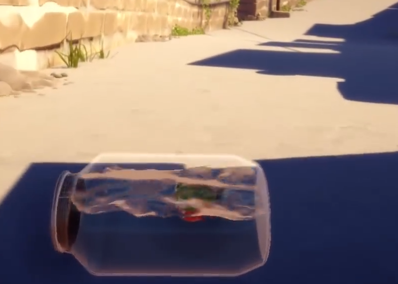 Ich bin der Anfangshinweis für den Piranha im Spiel 