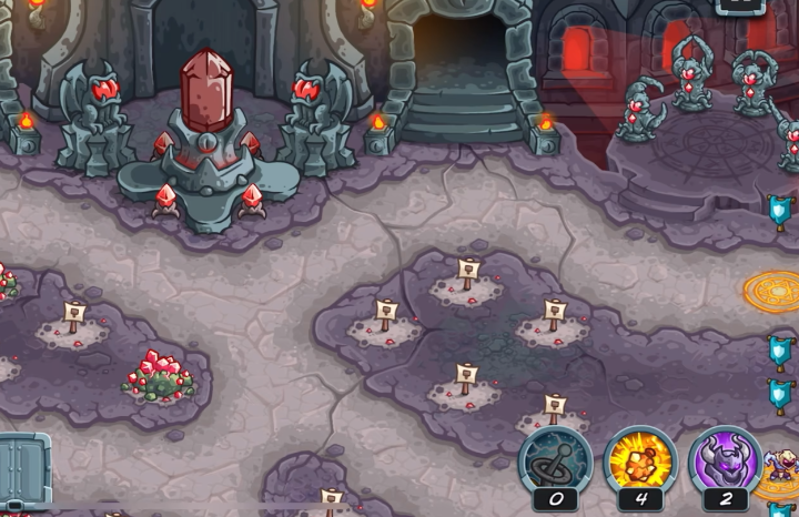 Strategien für die vier Statuen in Kingdom Rush 5 Strategien für den Tempelhof in Kingdom Rush 5