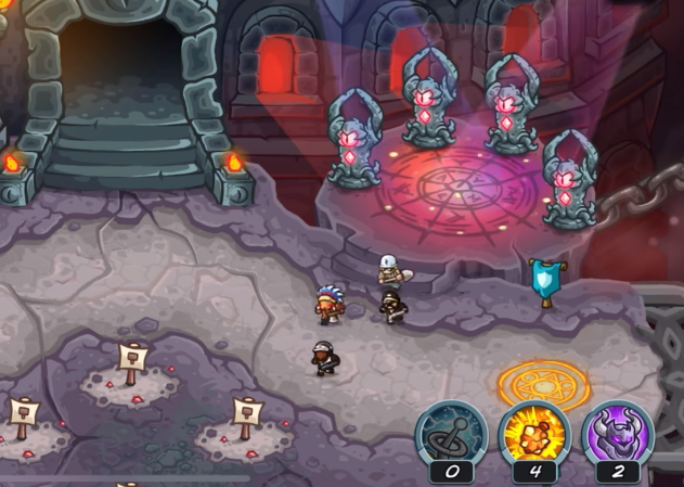 Strategien für die vier Statuen in Kingdom Rush 5 Strategien für den Tempelhof in Kingdom Rush 5