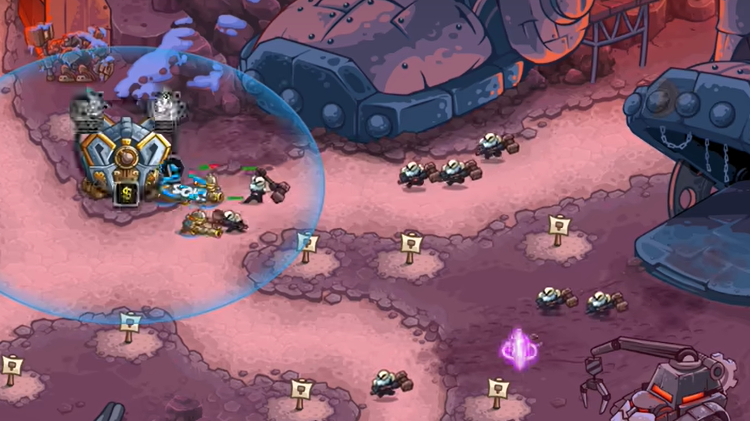 How strong is the artillery squad in Kingdom Rush 5? A guide to the artillery squad in the Kingdom Rush 5 mobile game.